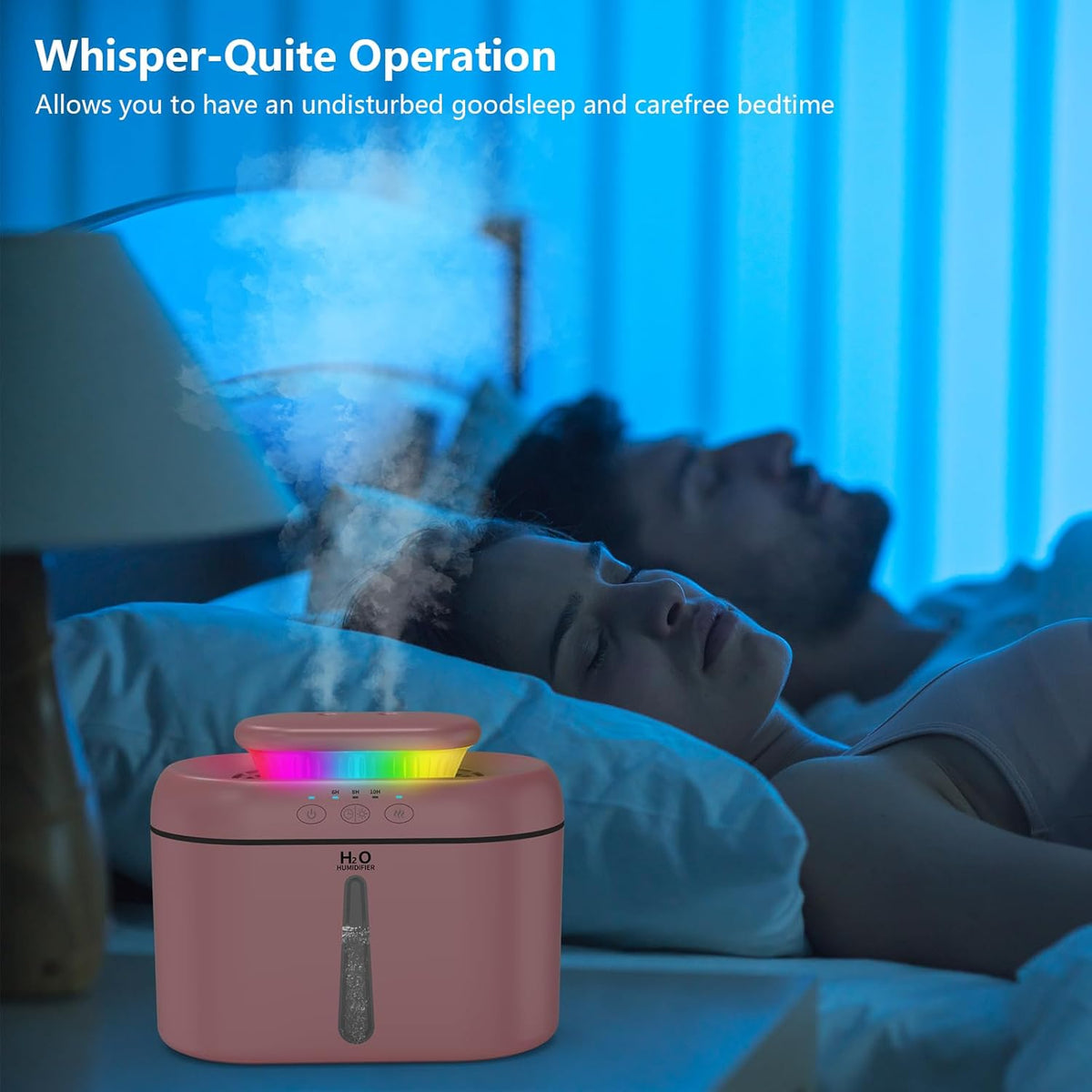 SZO Plant Humidifier Indoor, 2.5L Humidifiers for Bedroom, Soft Pink