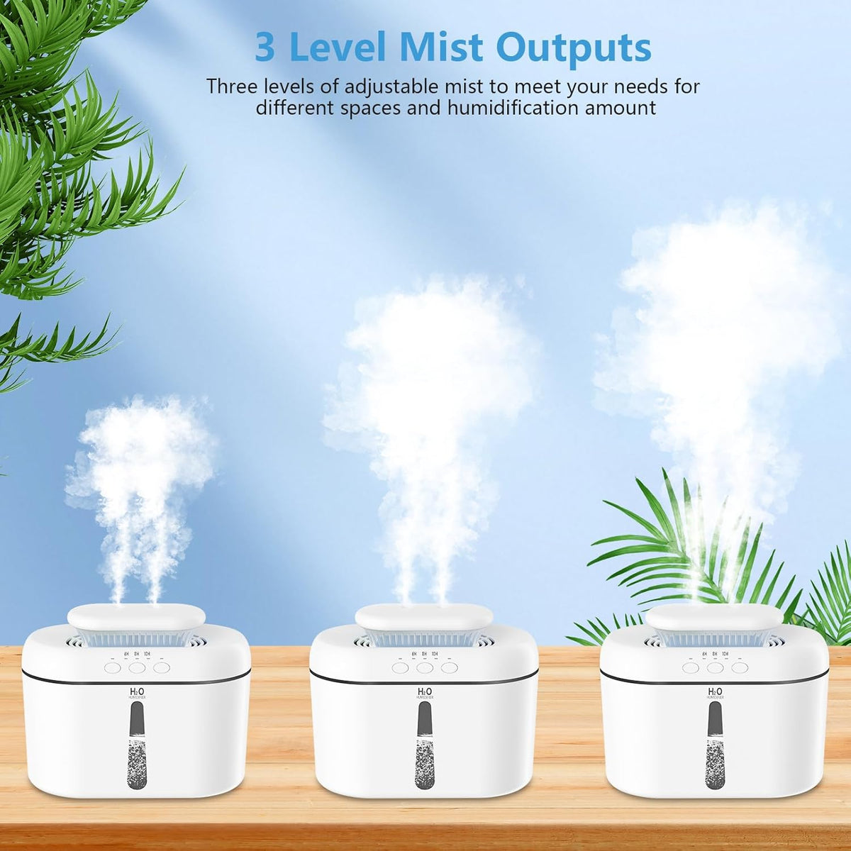 SZO Plant Humidifier Indoor, 2.5L Humidifiers for Bedroom, Soft Pink