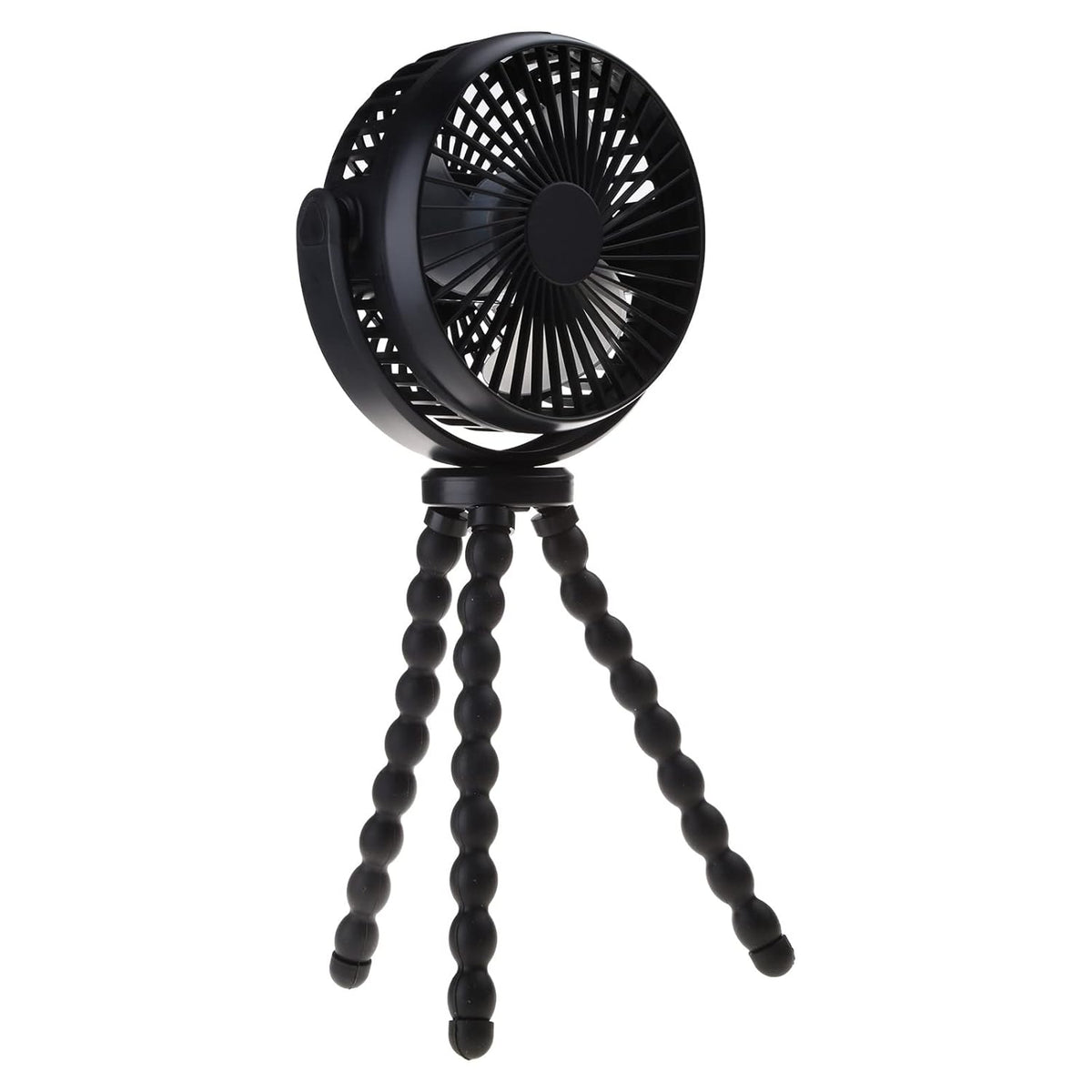 Stroller Fan Rotatable USB Fan for Car-Seat Pushchair Accessories Quiet Tripod Fan with 5200mAh Battery Powered 3 Speed