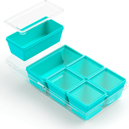 Gemice 1-Cup Silicone Freezer Molds with Lids, Individual 4-Pack