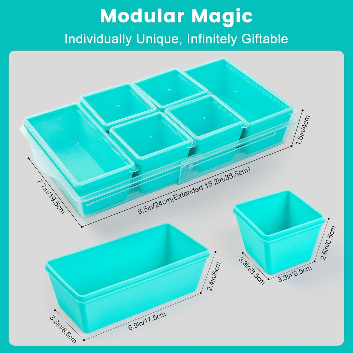 Gemice 1-Cup Silicone Freezer Molds with Lids, Individual 4-Pack