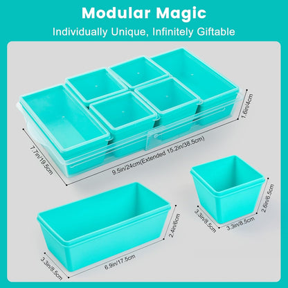 Gemice 1-Cup Silicone Freezer Molds with Lids, Individual 4-Pack