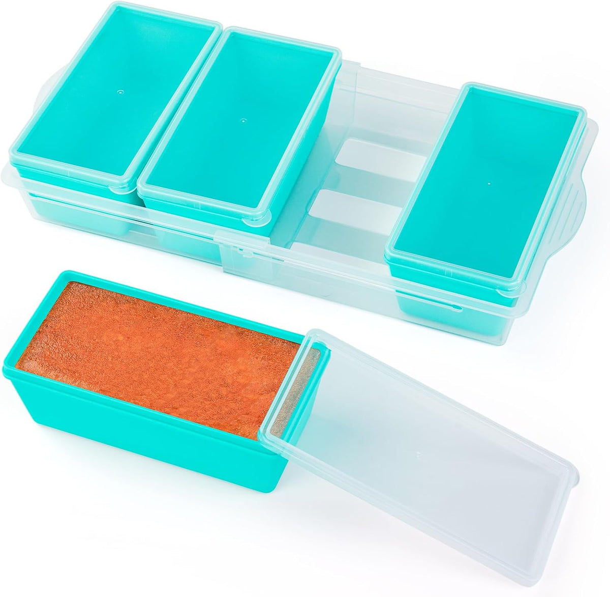 Gemice 1-Cup Silicone Freezer Molds with Lids, Individual 4-Pack
