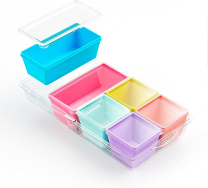 Gemice 1-Cup Silicone Freezer Molds with Lids, Individual 4-Pack