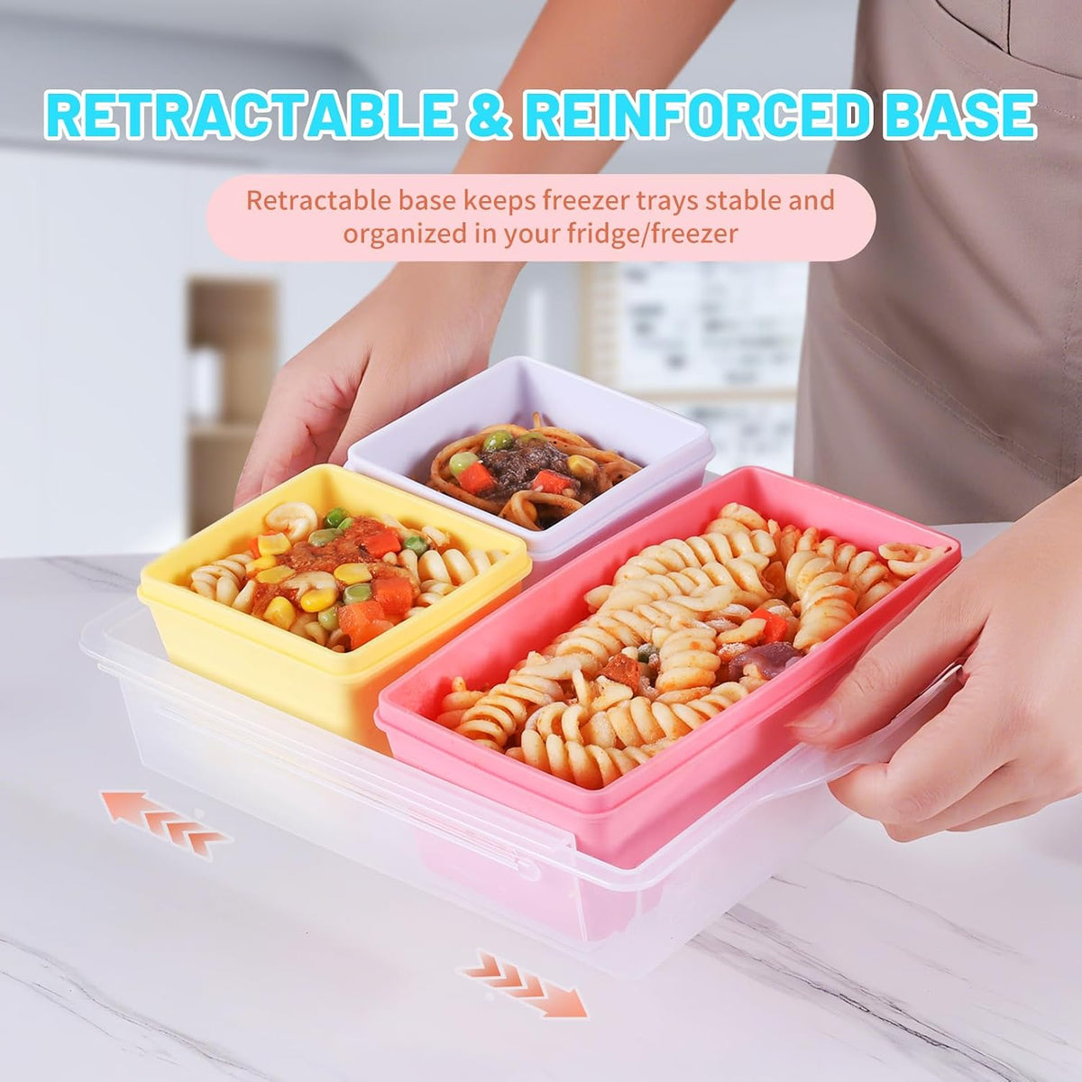 Gemice 1-Cup Silicone Freezer Molds with Lids, Individual 4-Pack