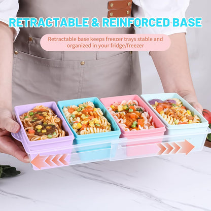 Gemice 1-Cup Silicone Freezer Molds with Lids, Individual 4-Pack