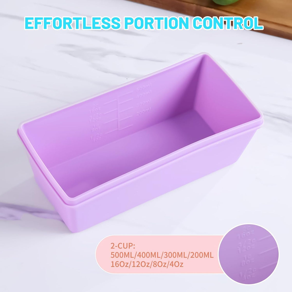 Gemice 1-Cup Silicone Freezer Molds with Lids, Individual 4-Pack