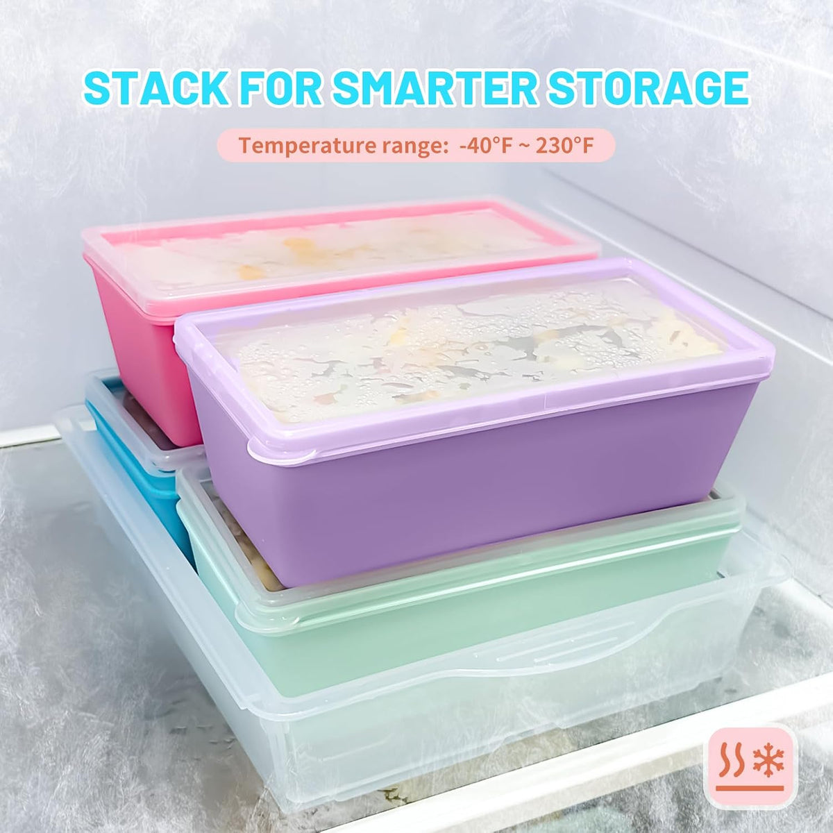 Gemice 1-Cup Silicone Freezer Molds with Lids, Individual 4-Pack