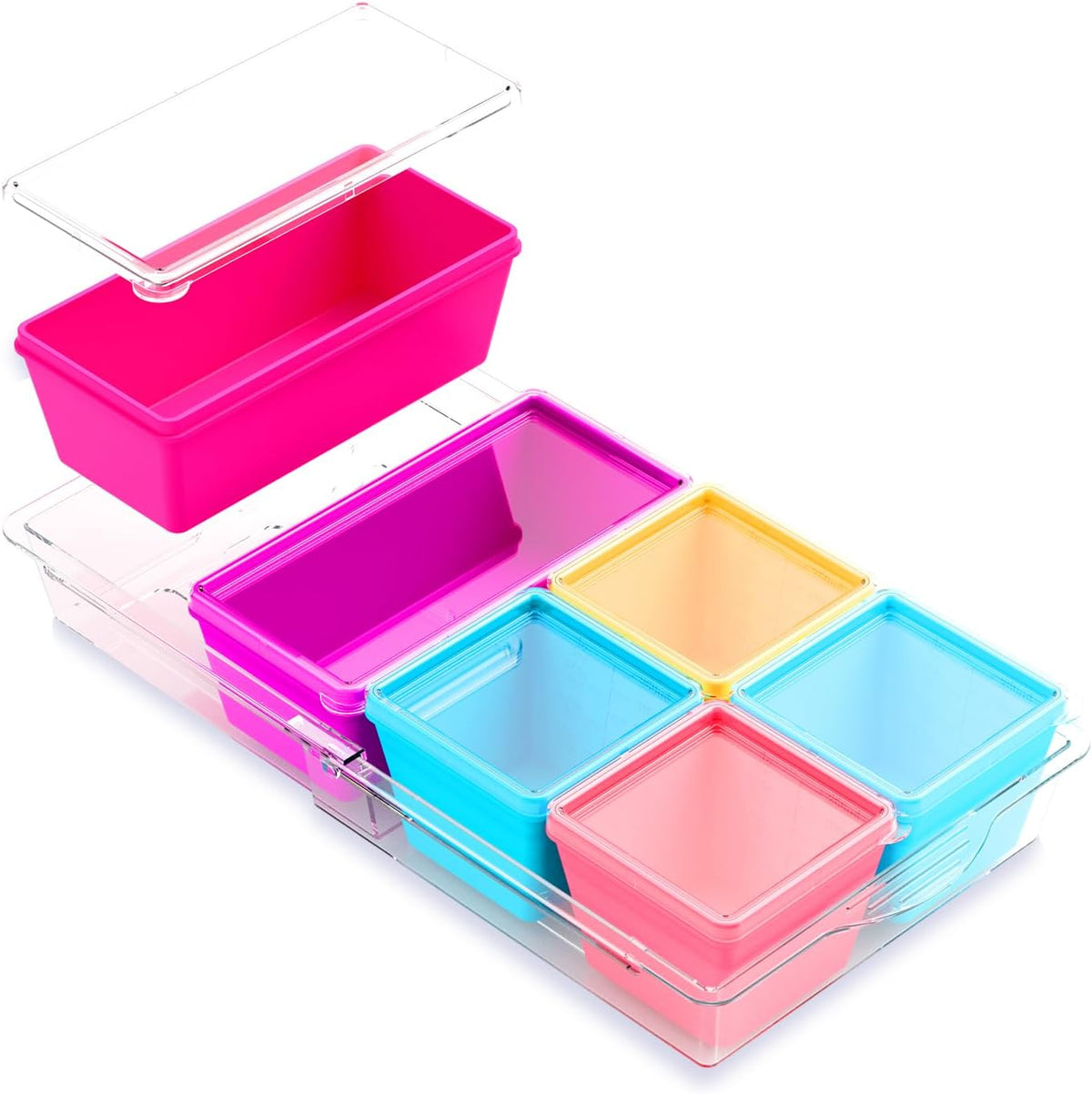 Gemice 1-Cup Silicone Freezer Molds with Lids, Individual 4-Pack