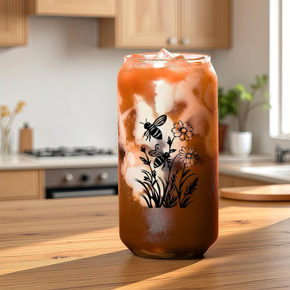 Cute Owl Glass Cup With Lids And Straws, Owl Gift For Women, IIced, Coffee, Smoothie, Cocktail, Beer, Whiskey, Soda, Matcha,16 Oz, Home Office Table Desk Decoration!