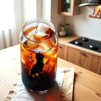 Cute Owl Glass Cup With Lids And Straws, Owl Gift For Women, IIced, Coffee, Smoothie, Cocktail, Beer, Whiskey, Soda, Matcha,16 Oz, Home Office Table Desk Decoration!