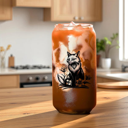 Cute Owl Glass Cup With Lids And Straws, Owl Gift For Women, IIced, Coffee, Smoothie, Cocktail, Beer, Whiskey, Soda, Matcha,16 Oz, Home Office Table Desk Decoration!