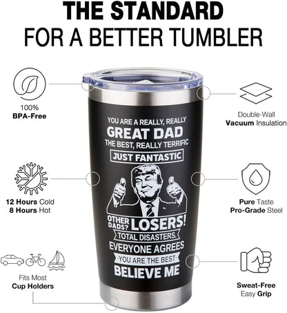 Gifts for Mom from Daughter Son - Funny Mothers Day Gift, Best Mom Ever Gifts, Unique Cool Birthday Christmas Presents Ideas for Moms - 20oz Moms Coffee Tumbler Mug Cup, Stainless Steel Insulated