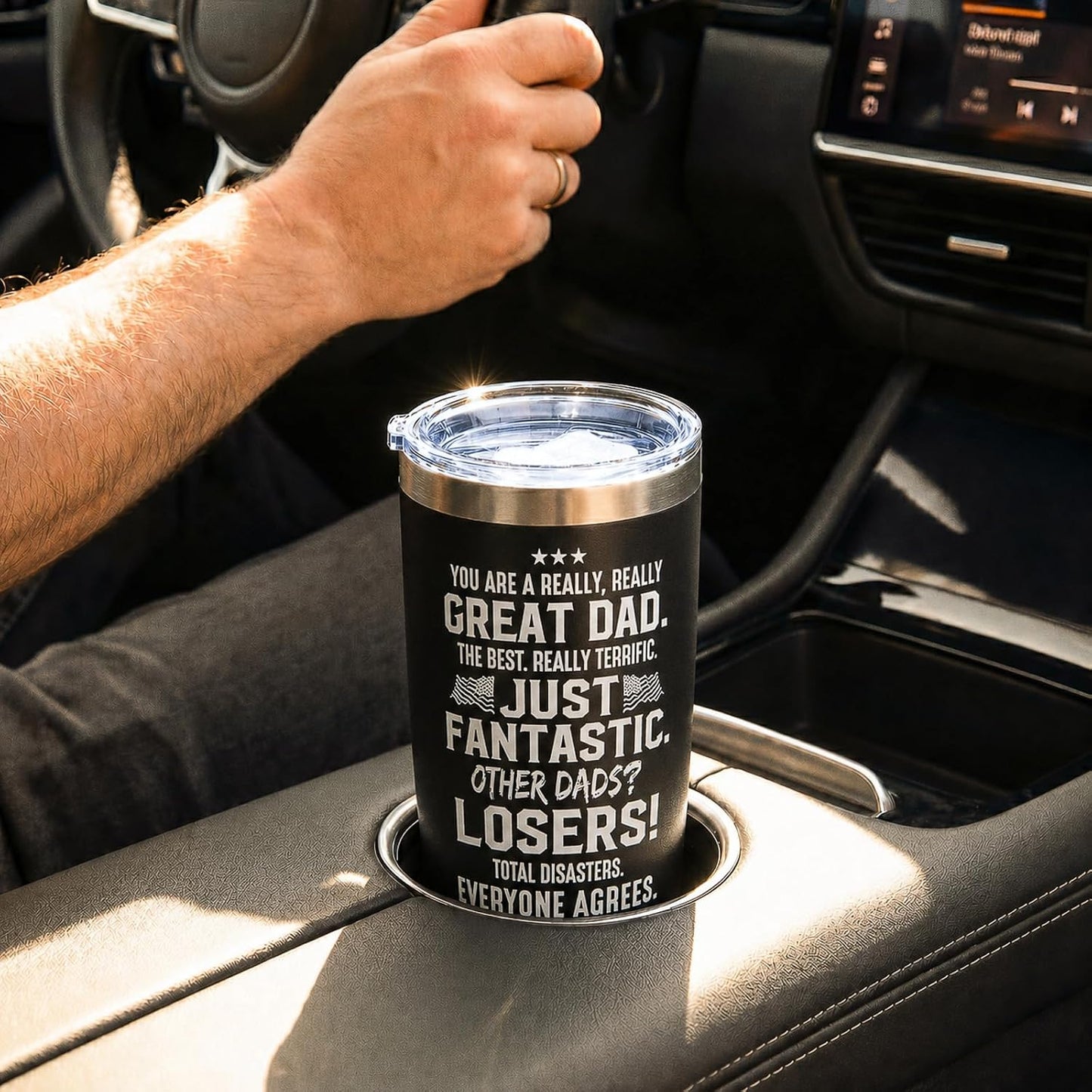 Gifts for Mom from Daughter Son - Funny Mothers Day Gift, Best Mom Ever Gifts, Unique Cool Birthday Christmas Presents Ideas for Moms - 20oz Moms Coffee Tumbler Mug Cup, Stainless Steel Insulated