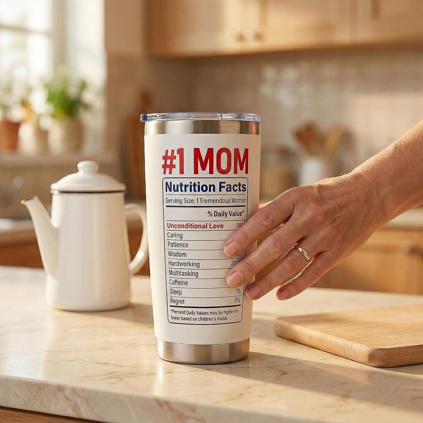 Gifts for Mom from Daughter Son - Funny Mothers Day Gift, Best Mom Ever Gifts, Unique Cool Birthday Christmas Presents Ideas for Moms - 20oz Moms Coffee Tumbler Mug Cup, Stainless Steel Insulated