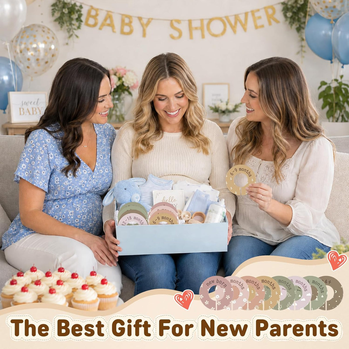8PCS Baby Closet Dividers for Clothes,Double-Sided Baby Closet Organizer