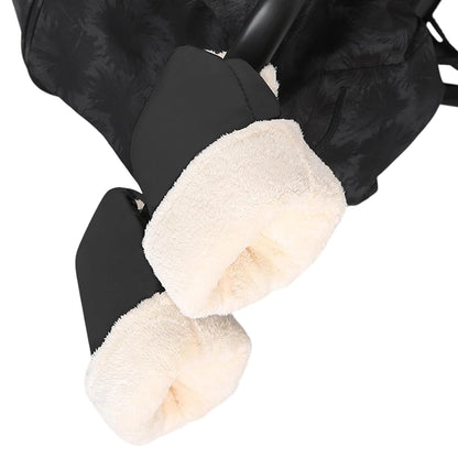 Pushchair Hand Muff, Pram Gloves Strollers Mittens, Winter Windproof Extra Thick Handmuff for Pram Winter Strollers Accessories