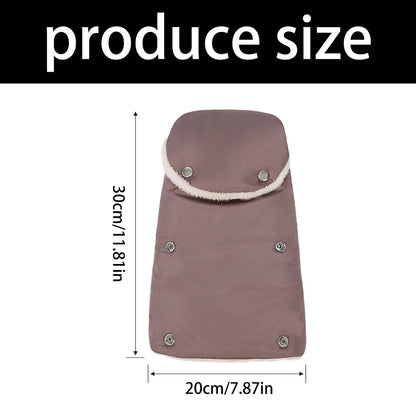 Pushchair Hand Muff, Pram Gloves Strollers Mittens, Winter Windproof Extra Thick Handmuff for Pram Winter Strollers Accessories