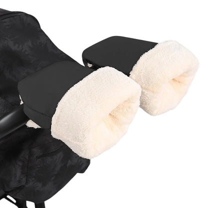 Pushchair Hand Muff, Pram Gloves Strollers Mittens, Winter Windproof Extra Thick Handmuff for Pram Winter Strollers Accessories