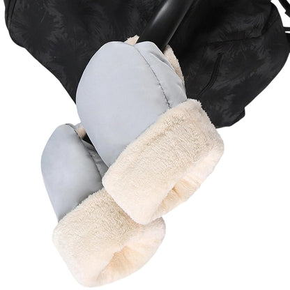 Pushchair Hand Muff, Pram Gloves Strollers Mittens, Winter Windproof Extra Thick Handmuff for Pram Winter Strollers Accessories