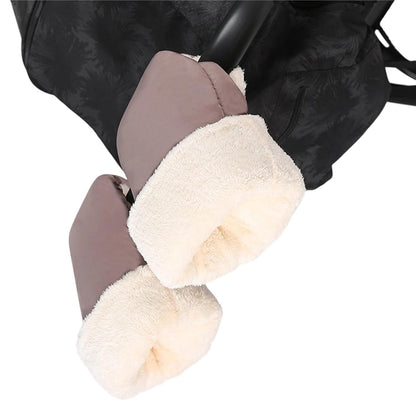 Pushchair Hand Muff, Pram Gloves Strollers Mittens, Winter Windproof Extra Thick Handmuff for Pram Winter Strollers Accessories