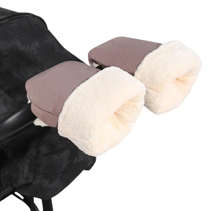 Pushchair Hand Muff, Pram Gloves Strollers Mittens, Winter Windproof Extra Thick Handmuff for Pram Winter Strollers Accessories