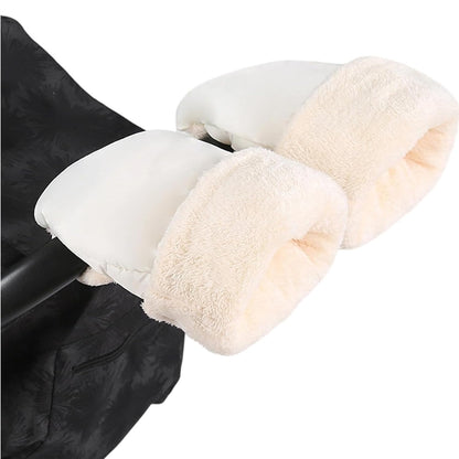 Pushchair Hand Muff, Pram Gloves Strollers Mittens, Winter Windproof Extra Thick Handmuff for Pram Winter Strollers Accessories