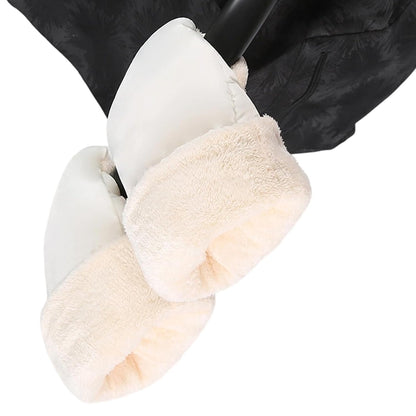 Pushchair Hand Muff, Pram Gloves Strollers Mittens, Winter Windproof Extra Thick Handmuff for Pram Winter Strollers Accessories