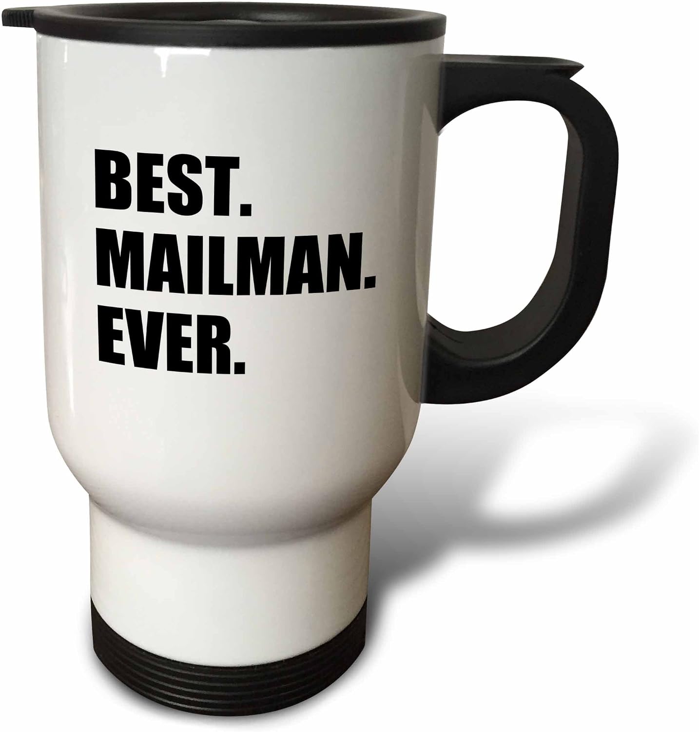 Best Mailman Ever, Fun Appreciation Gift for Your Favorite Mail Man Travel Mug, 14-Ounce, Stainless Steel
