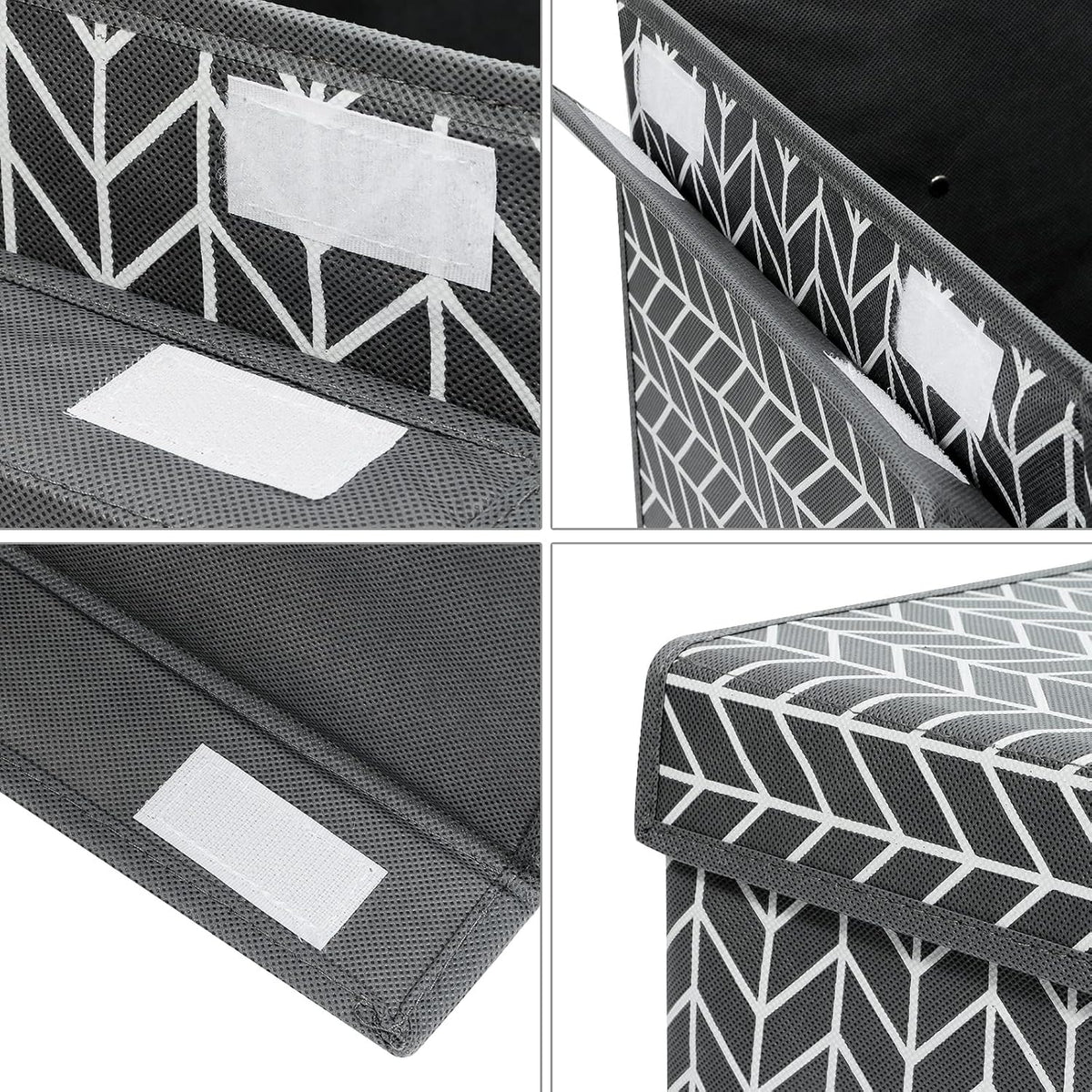 Toy Box Storage Chest with Divider, Large Sturdy Toy Bin Organizer Basket with Lid for Kids, Boys, Girls, Nursery, Living Room, Bedroom, Playroom, Closet, 25"x13" x16"(Gradient Grey)
