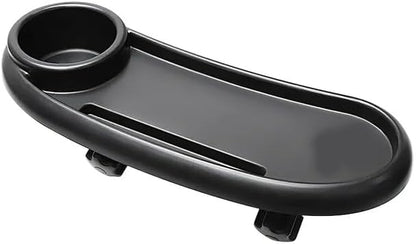 Attachable Tray for Strollers – Universal Snack Tray with Phone and Cup/Bottle Holder | Lightweight, Durable, and Easy-to-Attach Stroller Accessory