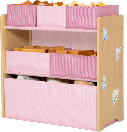GapKids 6 Bin Toy Organizer - Greenguard Gold Certified, Pastel