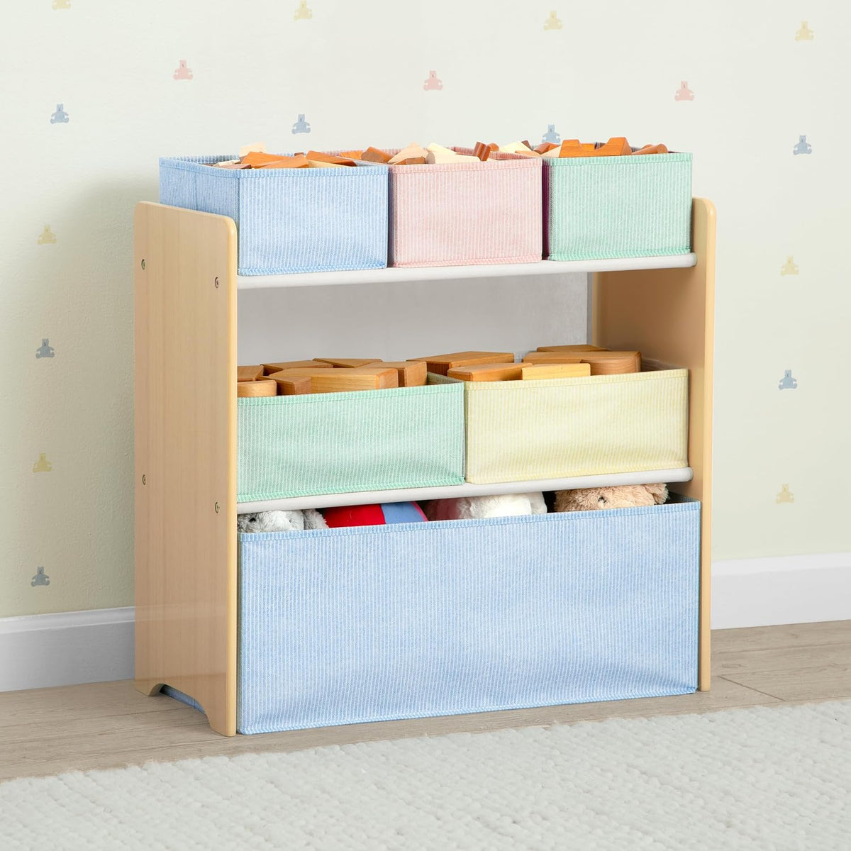 GapKids 6 Bin Toy Organizer - Greenguard Gold Certified, Pastel