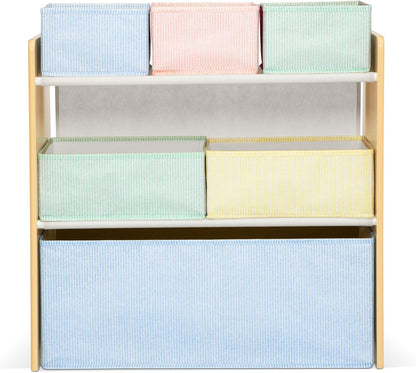 GapKids 6 Bin Toy Organizer - Greenguard Gold Certified, Pastel