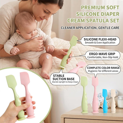 Butt Spatula Baby Diaper Cream Spatula 4 Pack-Butt Paste spatula