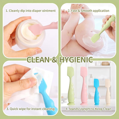 Butt Spatula Baby Diaper Cream Spatula 4 Pack-Butt Paste spatula