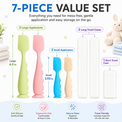 Butt Spatula Baby Diaper Cream Spatula 4 Pack-Butt Paste spatula