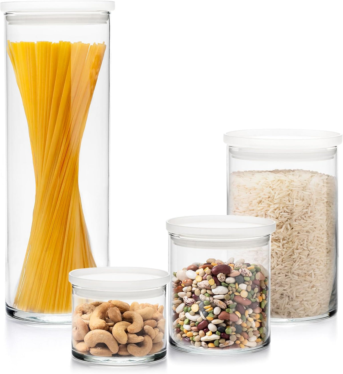 Small Glass Bowls with Lids Set of 8, Food Storage Prep Containers