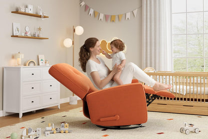 360° Recliner Chair with Adjustable Backrest & Footrest, Beige