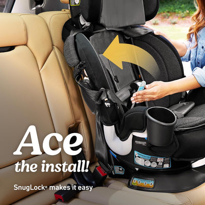 Turn2Me 3-in-1 Rotating Convertible Car Seat, Manchester, Rear-Facing Rotation Only, Forward-Facing Mode, Highback Booster Up to 100 lbs, Adjustable Headrest & Harness, Steel Reinforced Frame