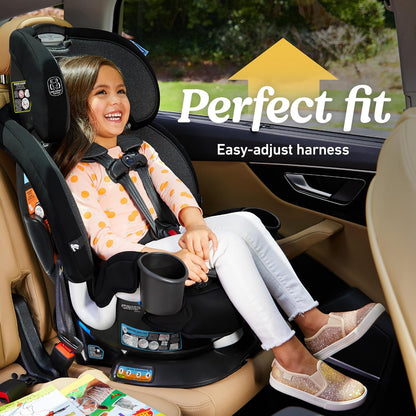Turn2Me 3-in-1 Rotating Convertible Car Seat, Manchester, Rear-Facing Rotation Only, Forward-Facing Mode, Highback Booster Up to 100 lbs, Adjustable Headrest & Harness, Steel Reinforced Frame