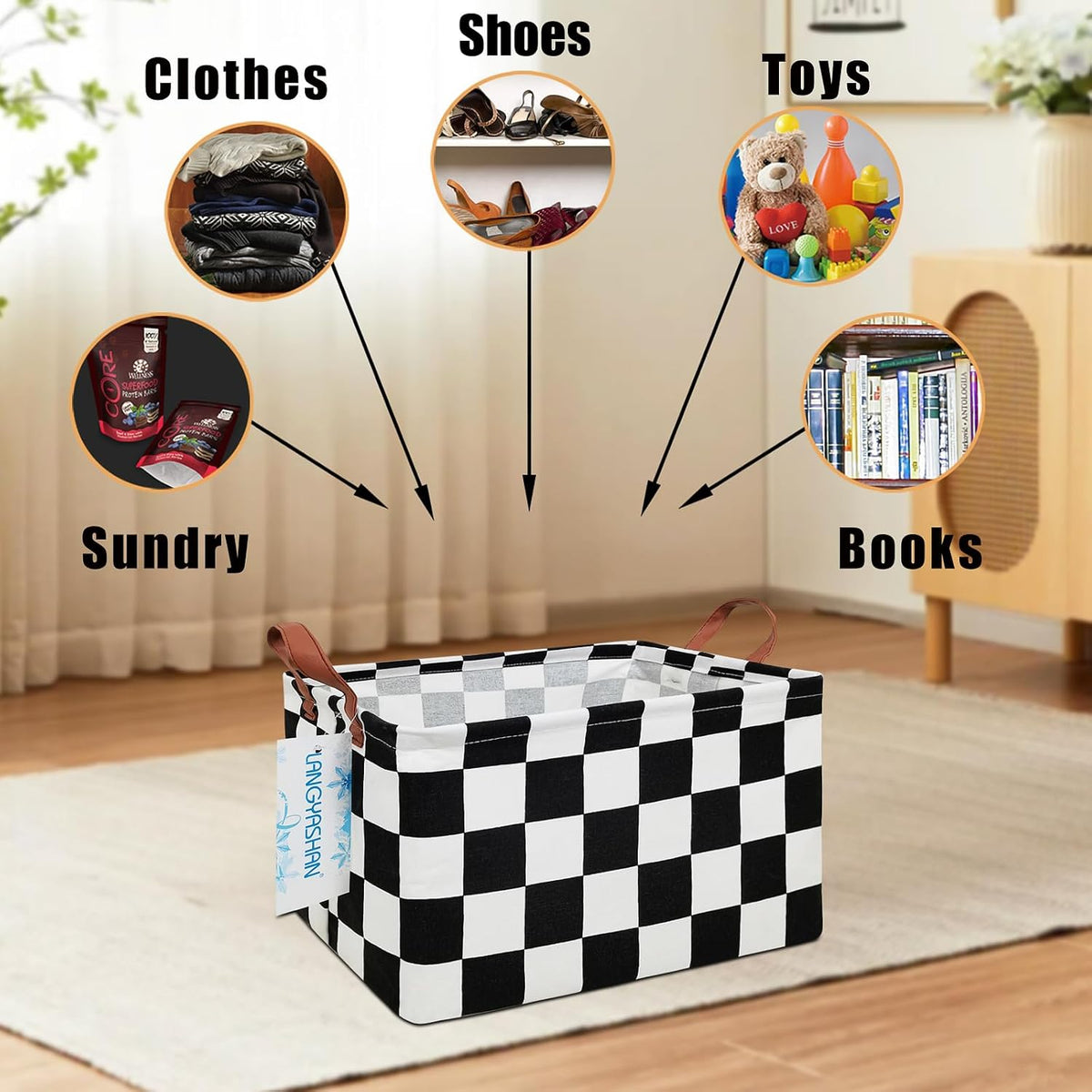 Rectangular Collapsible Boys Racecar Storage Basket Nursery Organizer - Colors A