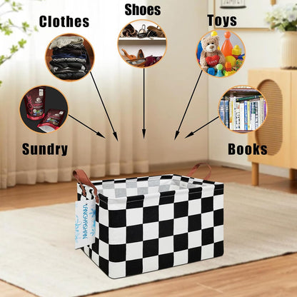 Rectangular Collapsible Boys Racecar Storage Basket Nursery Organizer - Colors A