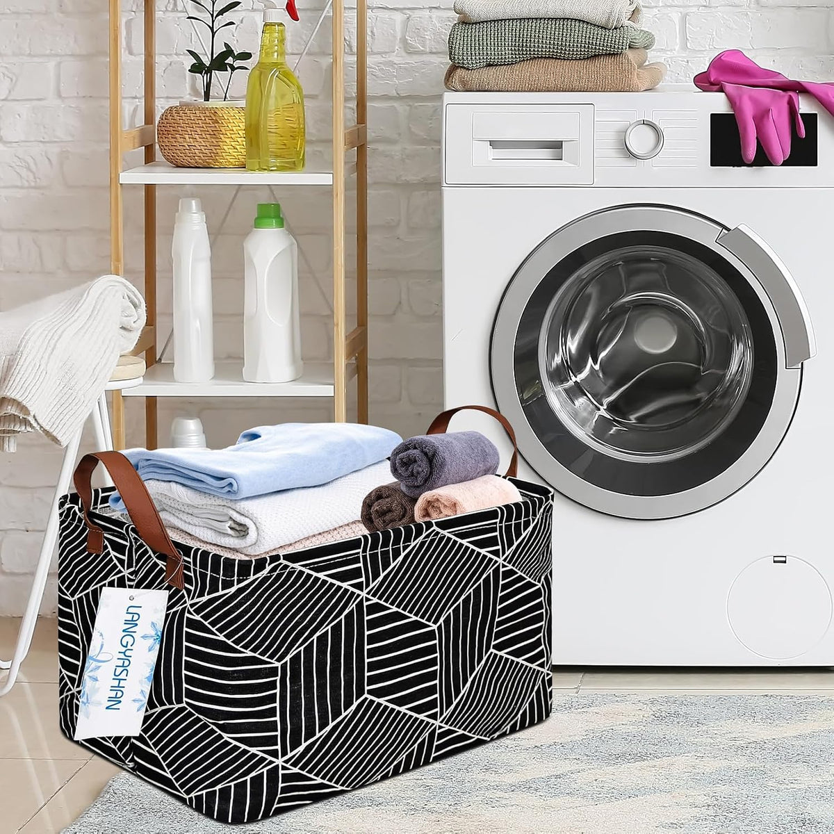 Rectangular Collapsible Boys Racecar Storage Basket Nursery Organizer - Colors A