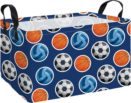 Rectangular Collapsible Boys Racecar Storage Basket Nursery Organizer - Colors A
