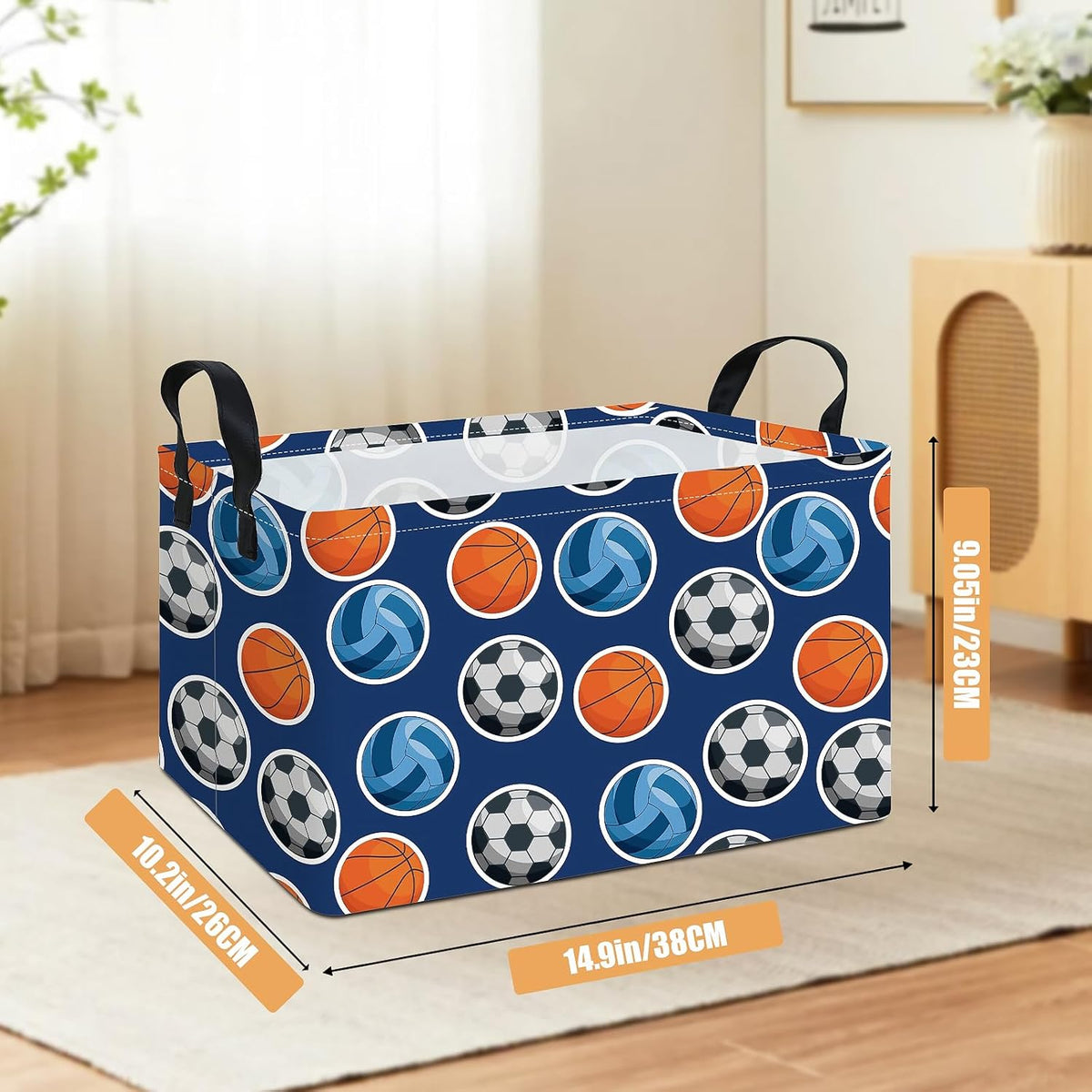 Rectangular Collapsible Boys Racecar Storage Basket Nursery Organizer - Colors A