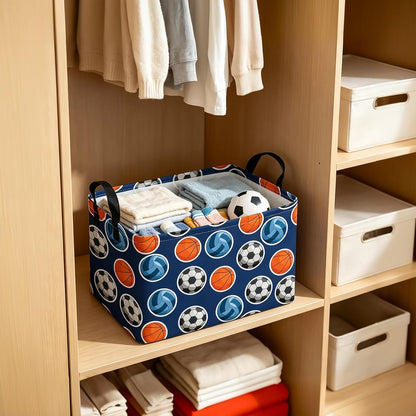 Rectangular Collapsible Boys Racecar Storage Basket Nursery Organizer - Colors A