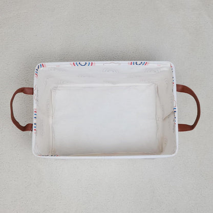 Rectangular Collapsible Boys Racecar Storage Basket Nursery Organizer - Colors A
