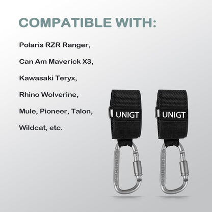 UNIGT 2 Pack UTV Hook for Hanging Headsets, Helmet and Goggles No-Slip