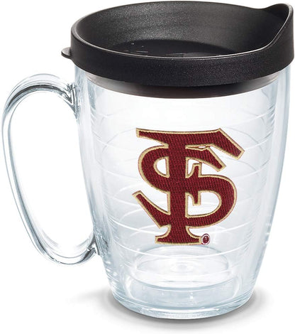 Tervis Made in USA Double Walled University of Alabama Crimson Tide Insulated Tumbler Cup Keeps Drinks Cold & Hot, 16oz Mug, Emblem - Colors F